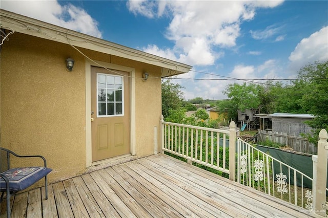 view of deck