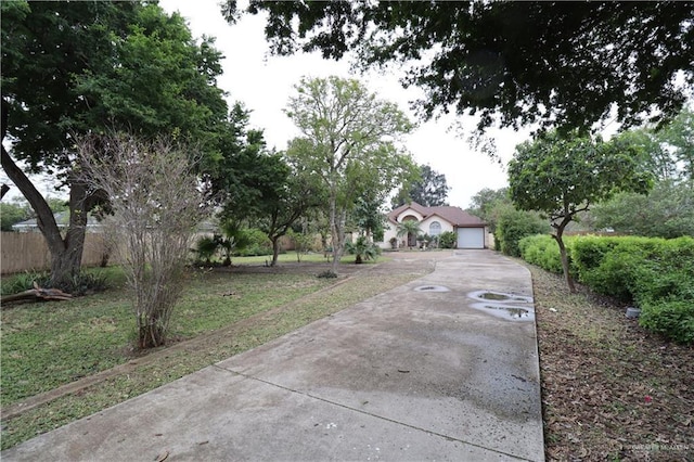 view of front of home with fence