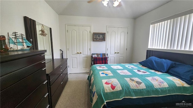 2434 Starling Cir E, Palmview, TX 78572 - bedroom featuring carpet floors and multiple closets