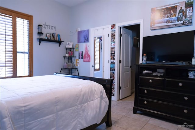 view of tiled bedroom