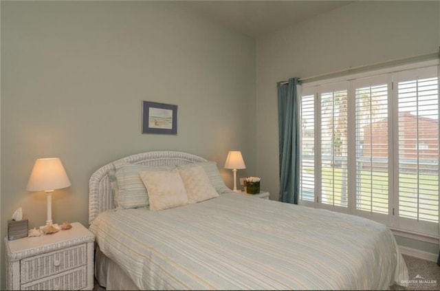 bedroom with carpet flooring