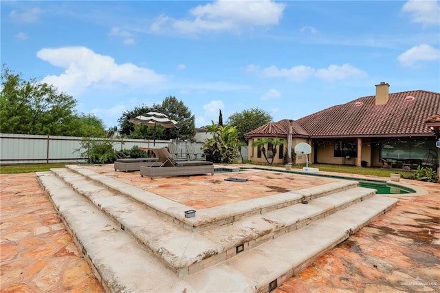 exterior space with a patio area