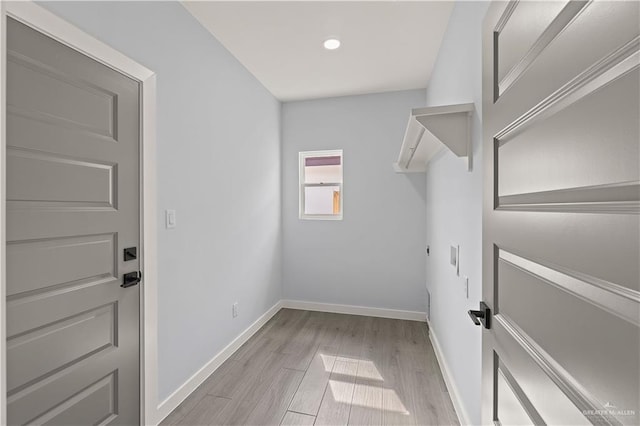 washroom featuring light hardwood / wood-style floors