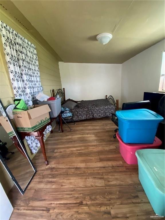 interior space with wood-type flooring