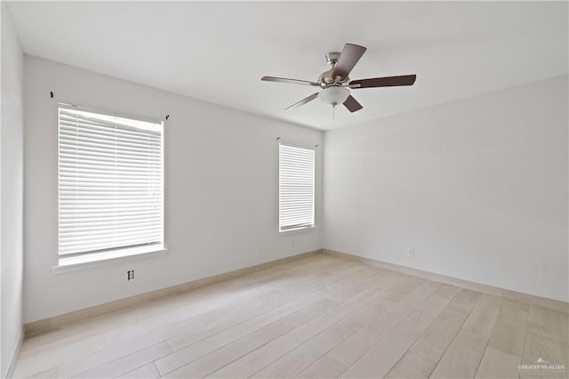 2216 Fairmont Ave, Mcallen, TX 78504 - spare room with ceiling fan and light wood finished floors