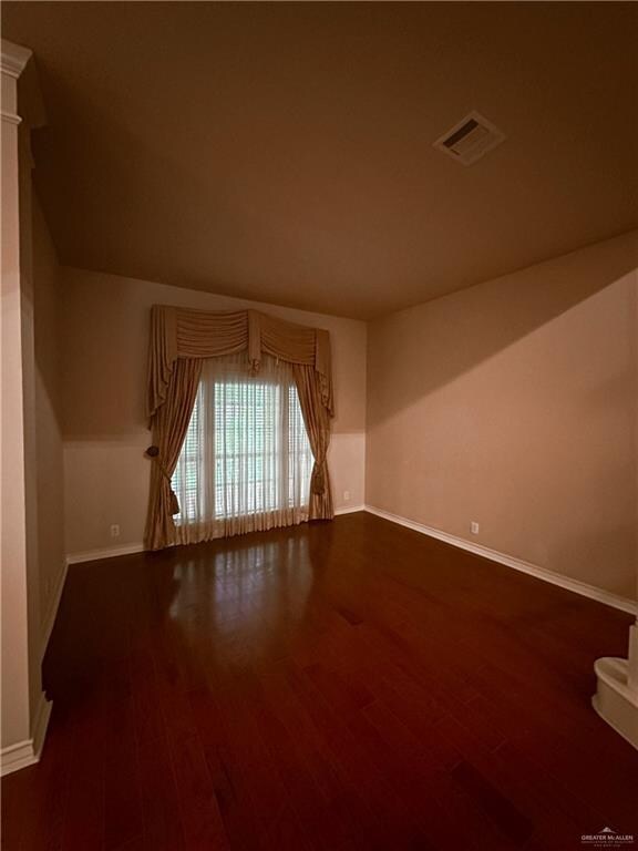 interior space featuring dark hardwood / wood-style flooring