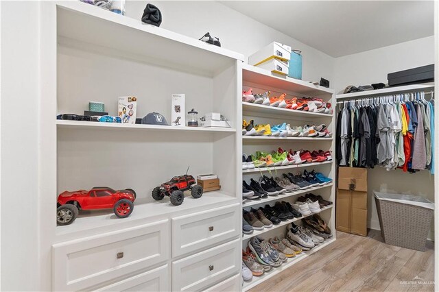 2520 Colvin Ave, Edinburg, TX 78539 - walk in closet featuring light wood-type flooring