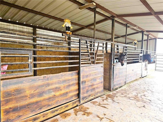 view of horse barn