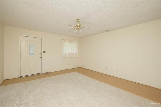 2805 N Blake St, Harlingen, TX 78550 - empty room with light carpet and ceiling fan