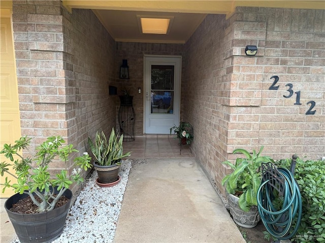 2312 Yarrow St, Mission, TX 78574 - property entrance with brick siding