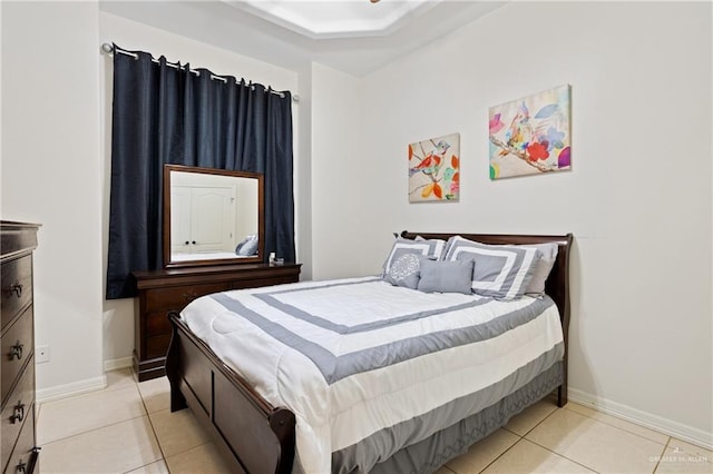 view of tiled bedroom