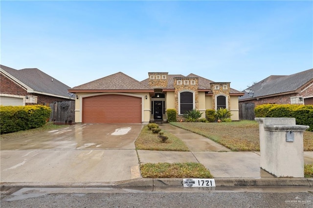 view of front of home featuring a garage