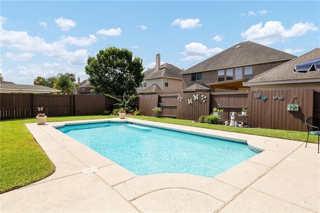 2800 San Ricardo St, Mission, TX 78572 - view of pool featuring a fenced backyard and a patio