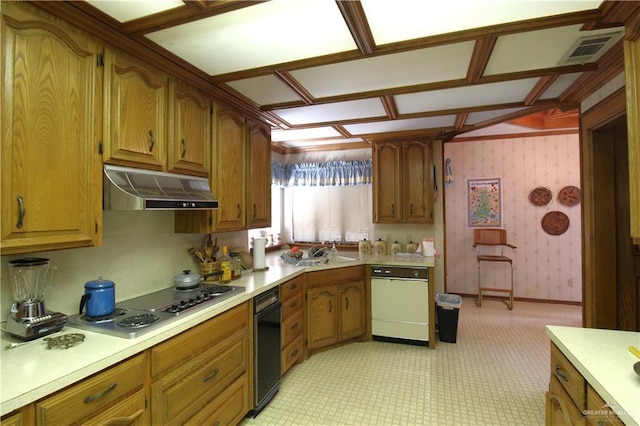 kitchen featuring dishwasher, sink, and stainless steel gas cooktop