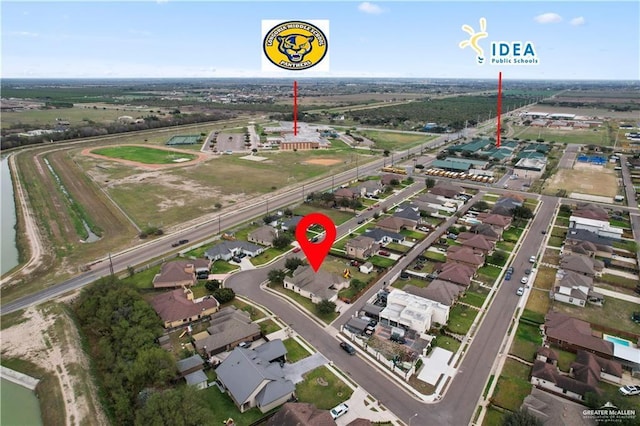 3213 Academy Ave, Edinburg, TX 78541 - aerial view of property and surrounding area