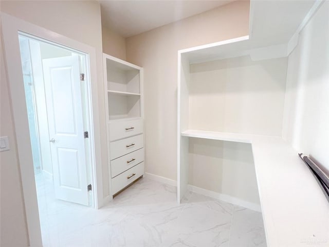 2309 S Cartier Dr, Edinburg, TX 78542 - walk in closet with light marble finish floors and baseboard heating
