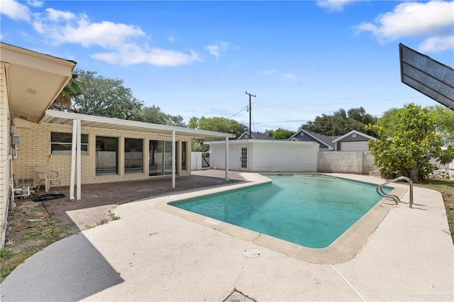 207 E Jackson Ave, Mcallen, TX 78501 - view of swimming pool with a patio and a fenced backyard