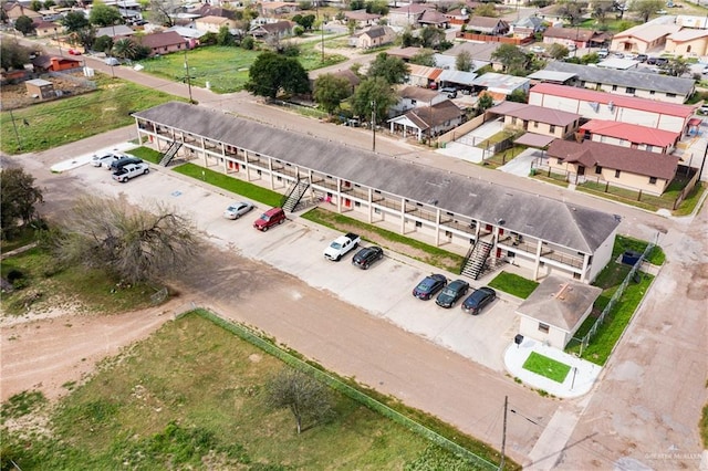 aerial view with a residential view