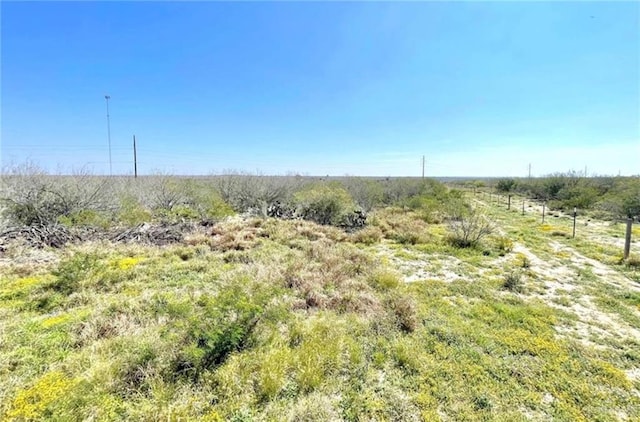 view of landscape with a rural view