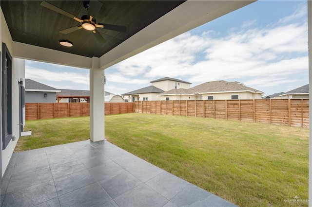 1711 Lago Delton, Edinburg, TX 78542 - view of yard featuring a ceiling fan and a patio
