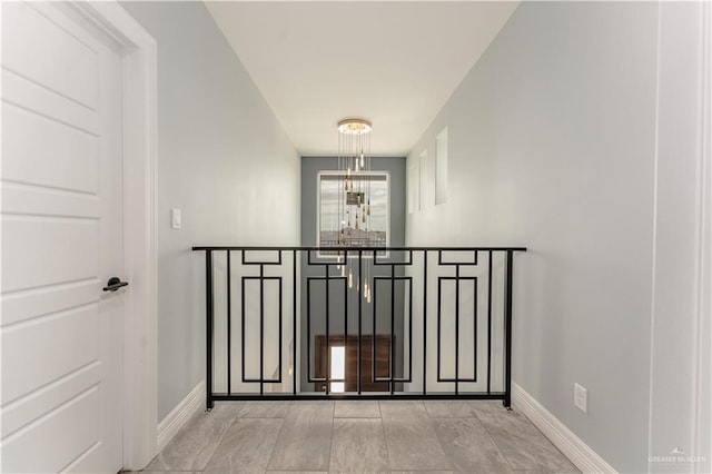 1711 Lago Delton, Edinburg, TX 78542 - stairway with baseboards and a chandelier