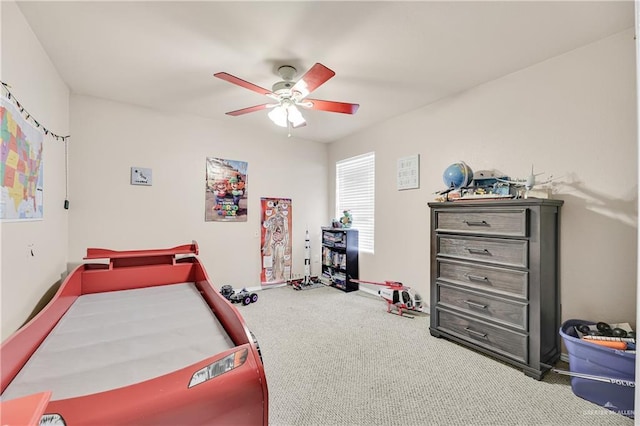 3613 Los Lagos Dr, Edinburg, TX 78542 - bedroom featuring carpet flooring, ceiling fan, and baseboards