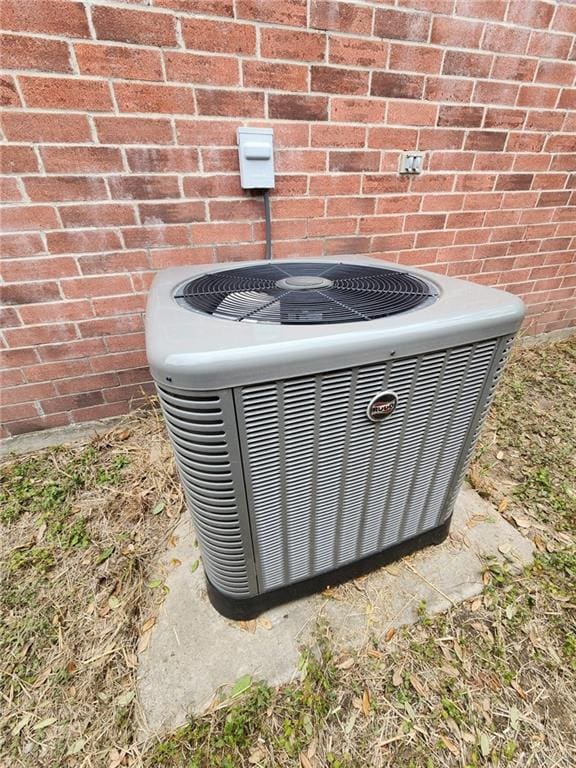 exterior details featuring central AC unit