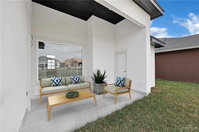 view of patio / terrace with an outdoor hangout area