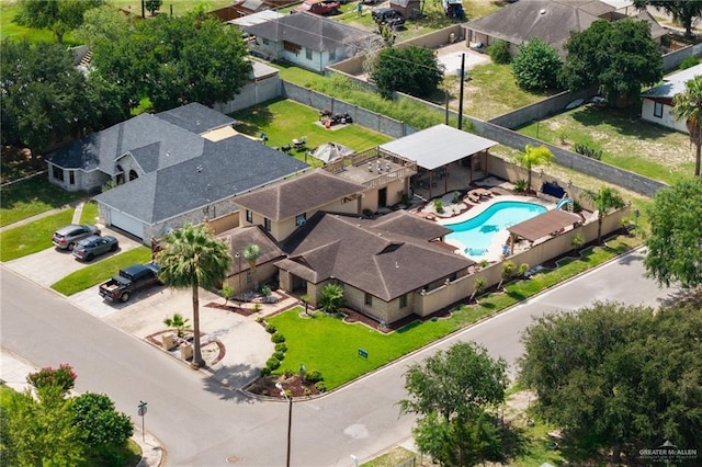 2820 Joan Dr, Edinburg, TX 78541 - aerial view of residential area with a pool