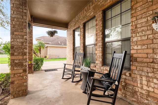 view of patio / terrace with covered porch