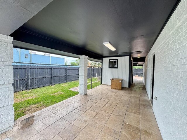 view of patio / terrace featuring a fenced backyard