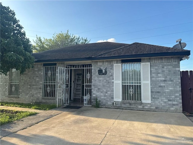 view of front of home