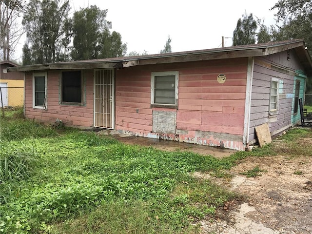 view of back of property