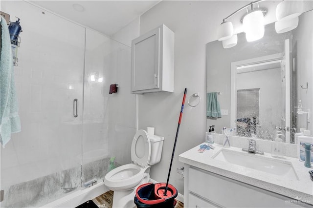 404 S 21st St, Mcallen, TX 78501 - full bath featuring vanity, a stall shower, and toilet
