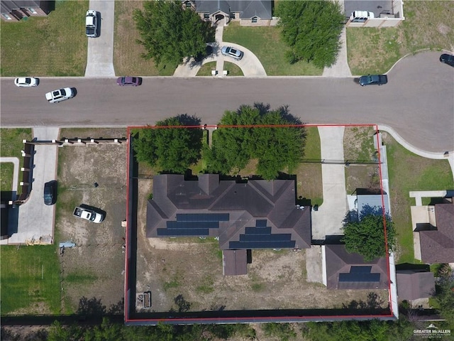 407 E Esperanza Ave, Mission, TX 78574 - aerial overview of property's location featuring property parcel outlined