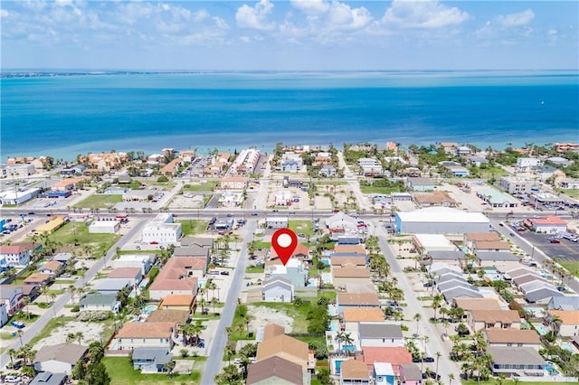 112 E Acapulco St E Unit 3, South Padre Island, TX 78597 - aerial overview of property's location featuring a large body of water and nearby suburban area