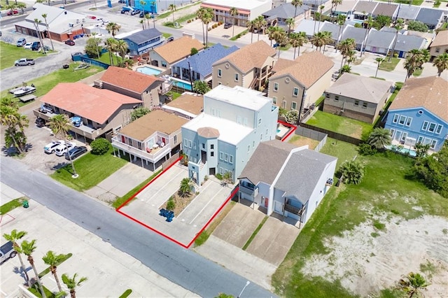 112 E Acapulco St E Unit 3, South Padre Island, TX 78597 - aerial view of residential area with property boundaries highlighted