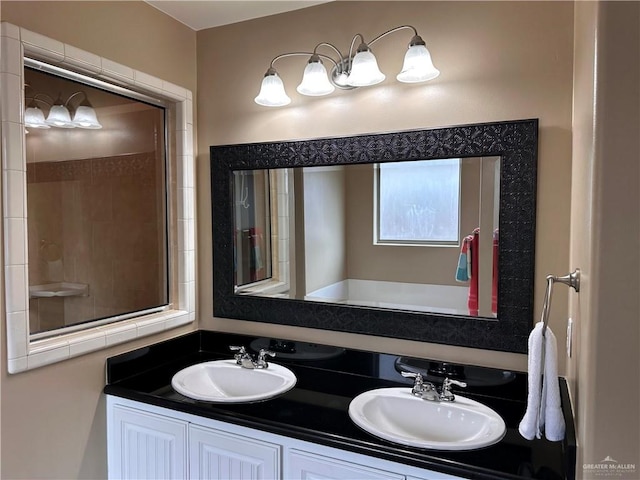 bathroom featuring vanity