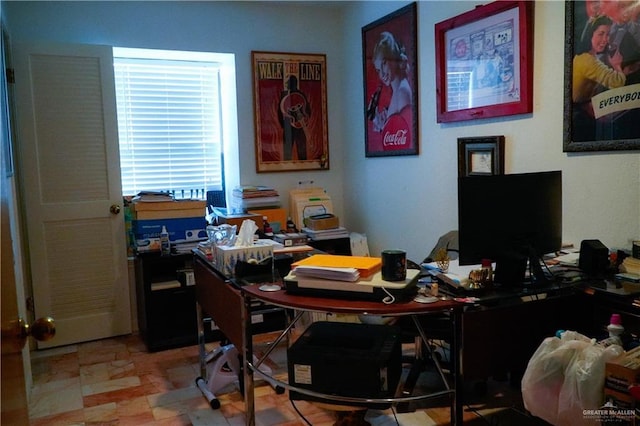 view of office area