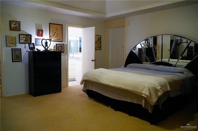 bedroom with carpet floors