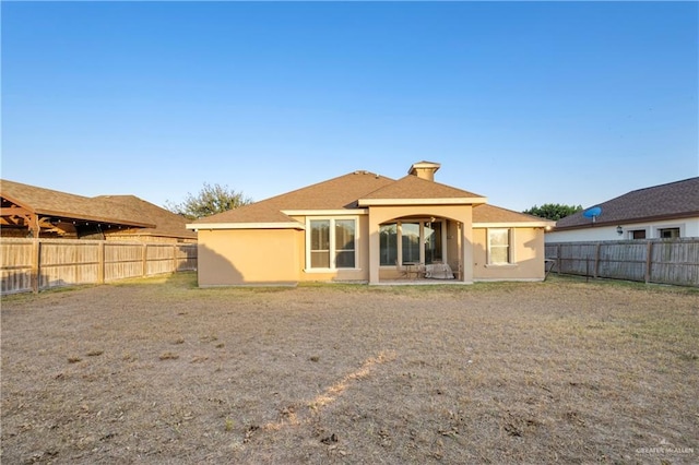 view of rear view of property