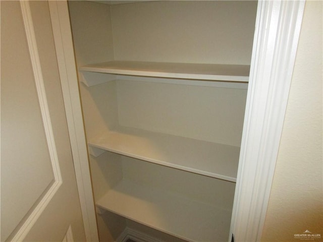 view of closet