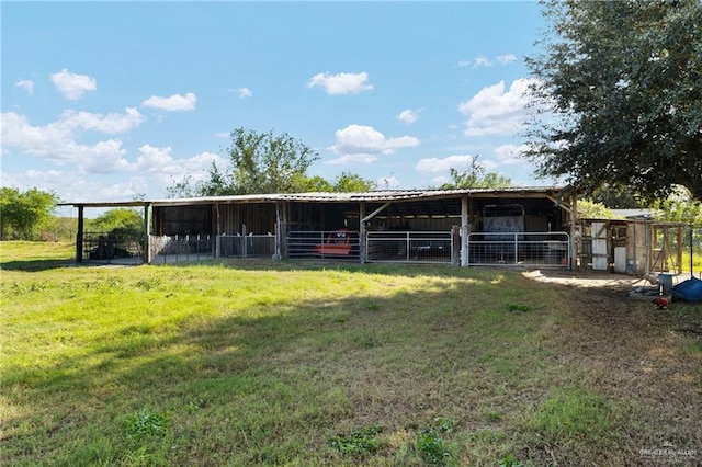 view of horse barn