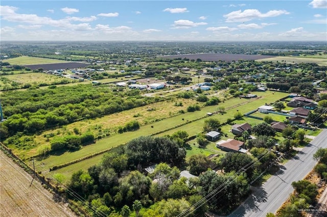 drone / aerial view with a rural view