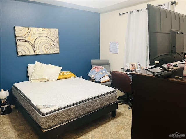 view of tiled bedroom