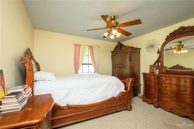 26086 Rabb Rd, La Feria, TX 78559 - bedroom featuring carpet flooring and a ceiling fan
