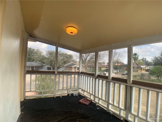 view of sunroom / solarium