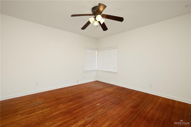 816 E 12th St, Mission, TX 78572 - empty room with wood finished floors and ceiling fan