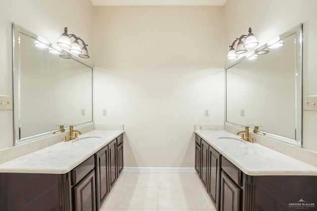 bathroom with vanity