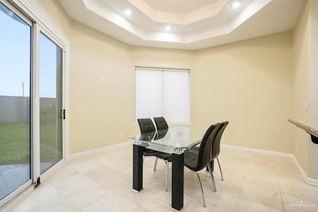 dining room with plenty of natural light